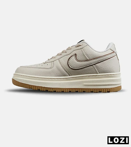 کفش مردانه و زنانه کرم قهوه ای NIKE AIR FORCE مدل 7649