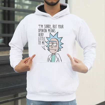 هودی طرح ریک و مورتی | I'M Sorry But Your Meinung hoodie کد 259820