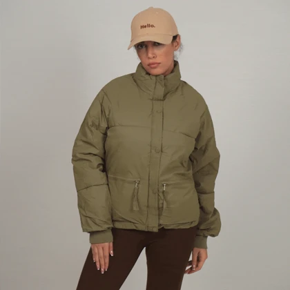 کاپشن جیب زیپ‌دار