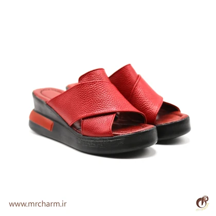 صندل لژدار زنانه تمام چرم mrc2119-09