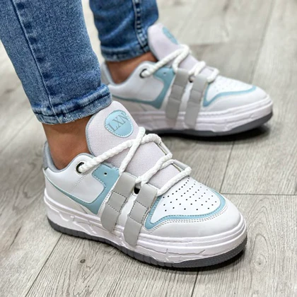 کفش اسپرت مردانه مدل LXN رنگ سفید آبی