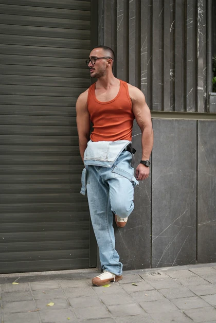 رکابی تنک تاپ قهرمانی آیسان اسلامی آجری