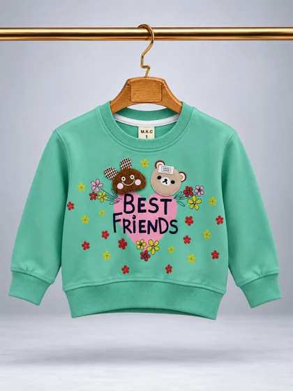 بلوز BEST FRIENDS پسته ای هوم کیدز