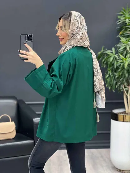 مانتو لینن شش دکمه
