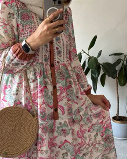 پیراهن ساحلی مزونی فرح