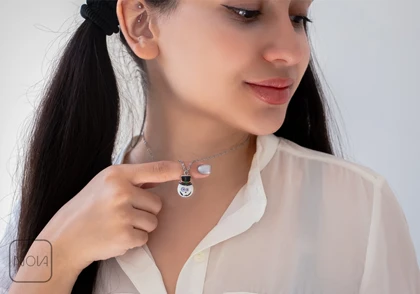 گردنبند استیل دلقک کد 211255