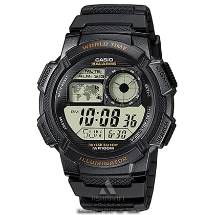 ساعت کاسیو مشکی Casio AE-1000W-1AV