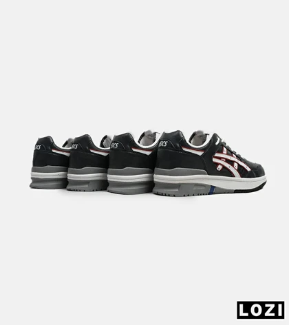 کفش کتانی مردانه مشکی سفید قرمز ASICS TIGER RUNNER II مدل 5680