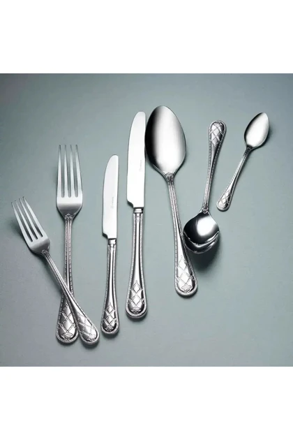 ست قاشق چنگال و چاقو KORKMAZ مدل A2161 فولاد - بژ