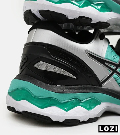 کتانی مردانه و زنانه سبز نقره ای ASICS GEL-KAYANO 27
