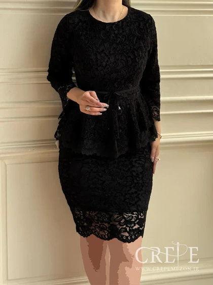 بلوز دامن مخمل گیپور