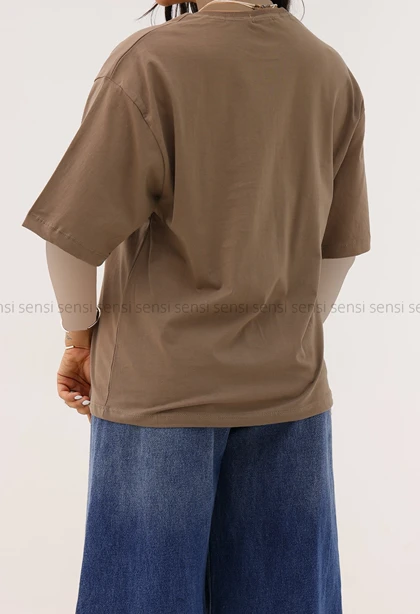 تیشرت زنانه ساده رنگی کد1005803