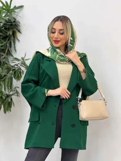 مانتو چهاردکمه دو جیب