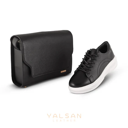 ست کیف و کفش زنانه چرم یلسان مدل نلین کد 958-RASHEL-MC