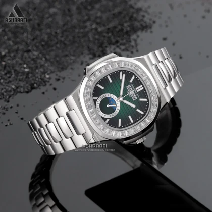 ساعت پتک فیلیپ نگین‌دار Patek Philippe Nautilus DSG