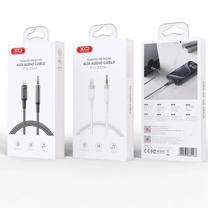 کابل تبدیل لایتنینگ به AUX ایکس او XO مدل NB-R279A طول 1 متر