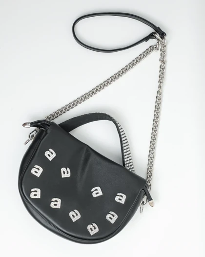 145BAG - کیف دسته نگینی ونگ F145
