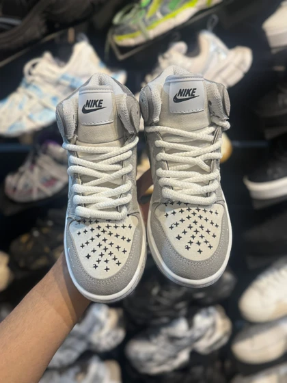 کتانی ودوو ساق‌دار طوسی روشن