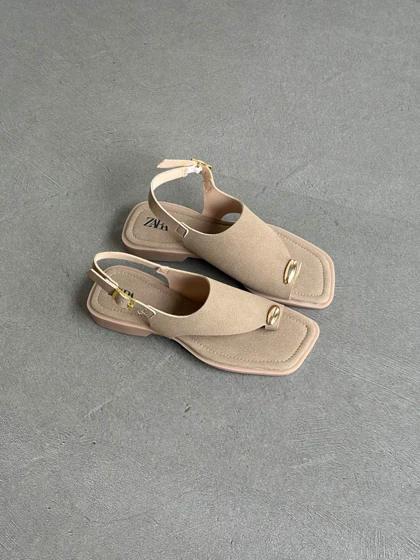 صندل زارا نسکافه‌ای تابستانی / ZARA