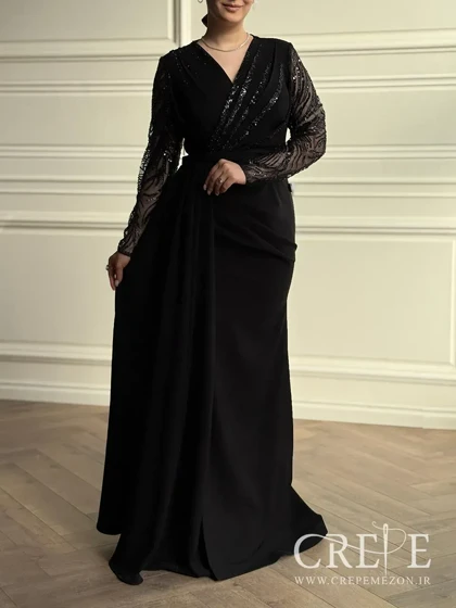 ماکسی کرپ کنزو چپ و راستی پولک