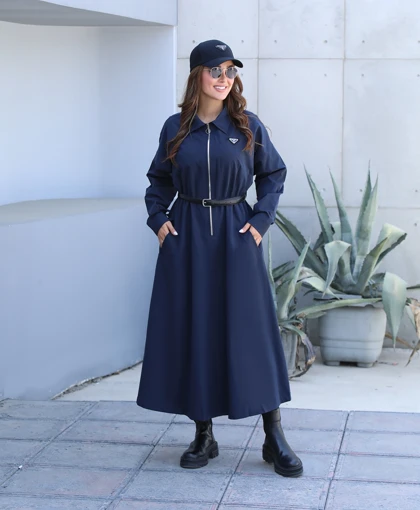 پیراهن پرادا زنانه کتان تی‌سی؛ پک 4 عددی