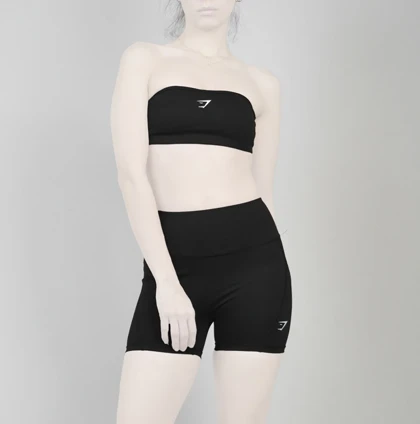 ست دکلته و کشاله بند ورزشی زنانه جیم شارک مدل 4H0898 مشکی