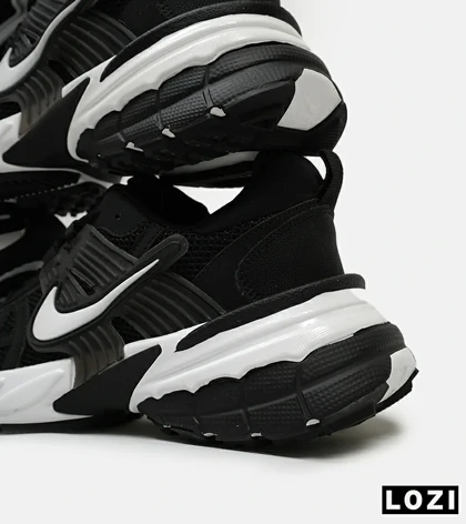 کفش کتانی بزرگ پا مشکی سفید Nike Cushlon V2K مدل 8531