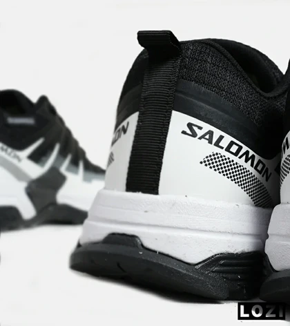 کفش کتانی مردانه و زنانه مشکی سفید Salomon speed cross v03