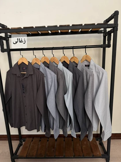 پیراهن ساده آستین بلند پنبه کد 2475