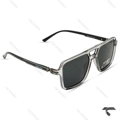 عینک آفتابی پلیس RE2593-4 مردانه دسته 360 درجه پلاریزه دودی Police-10015-G