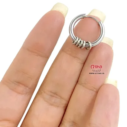 گوشواره حلقه‌ای پیرسینگ دخترانه و پسرانه
