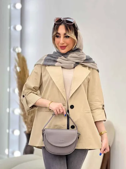 مانتو کتی دو دکمه ثمین