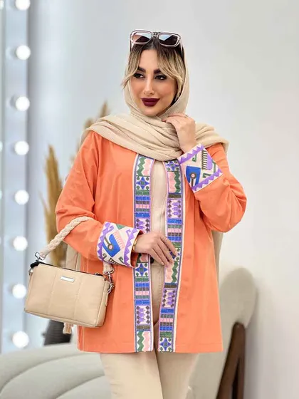 مانتو جلو باز خرجه کار هندی