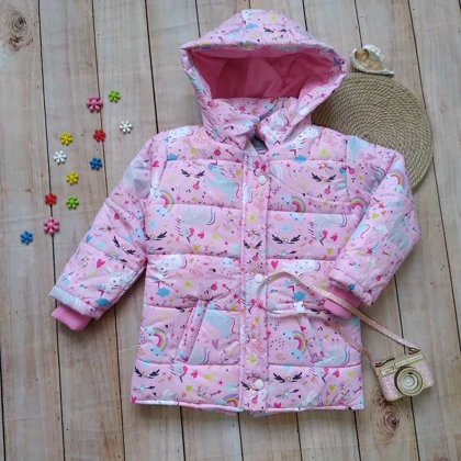 کاپشن دخترانه طرح تکشاخ