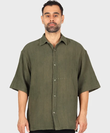 پیراهن باکسی مردانه آستین کوتاه 2683