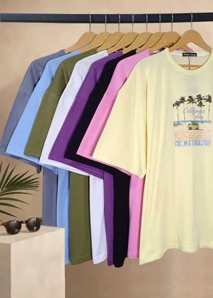 تیشرت باکسی زنانه مدل wct037