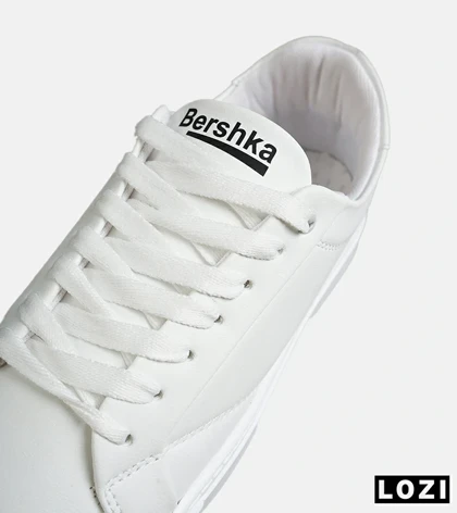 کفش کتانی کژوال بزرگ پا سفید BERSHKA مدل 8322