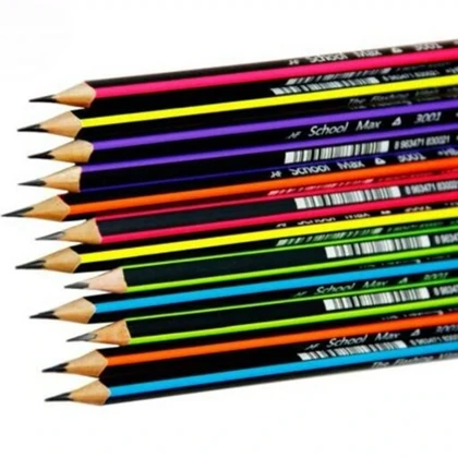 مداد مشکی اسکول مکس School Max مدل 3001 بسته 12 عددی