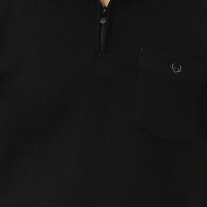 پولوشرت نیم زیپ حصیری مردانه مدل 6511647