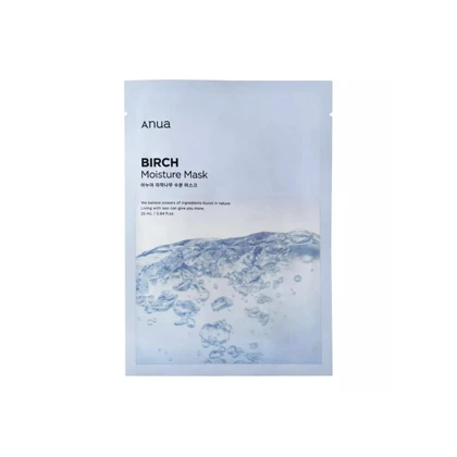 ماسک ورقه‌ای آبرسان آنوا Birch Moisture Mask مناسب انواع پوست 25ml