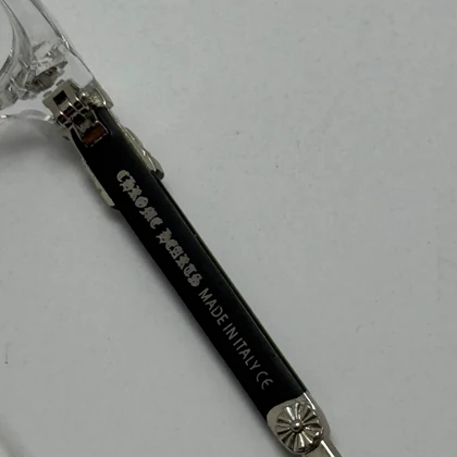 عینک بلوکات کروم هارتز کریستال نقره ای Chrome Hearts 2272 - کیفیت مستر