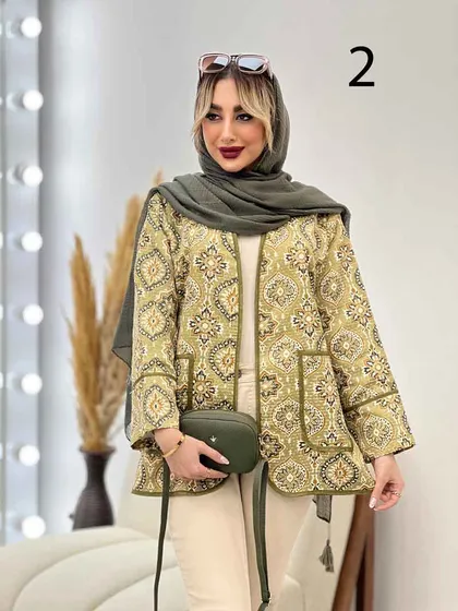 مانتو طرح دار گاندوزی
