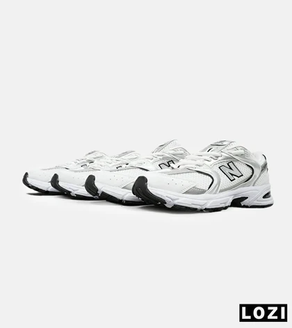 کفش کتانی بزرگپا سفید نقره ای NEW BALANCE 530 مدل 4872