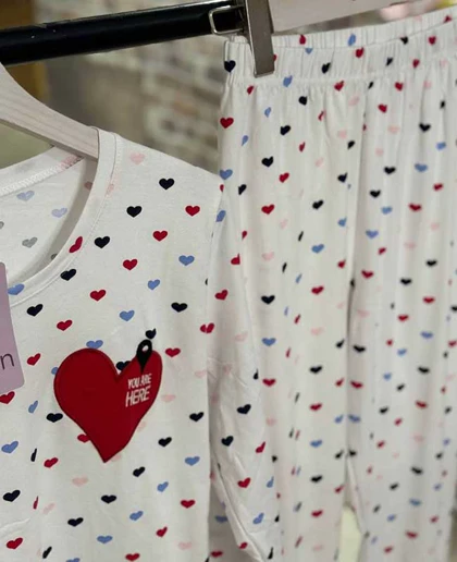 بلوز شلوار نرمال سکسن کد41125-A