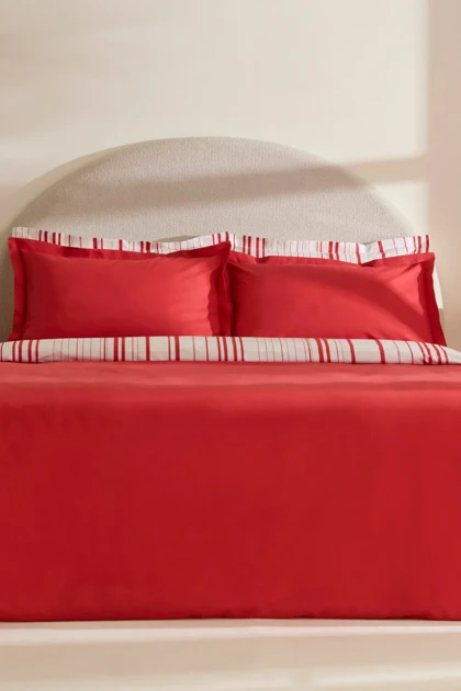 سرویس روتختی دو نفره Karaca Home مدل Cool Stripe پنبه پلی‌استر