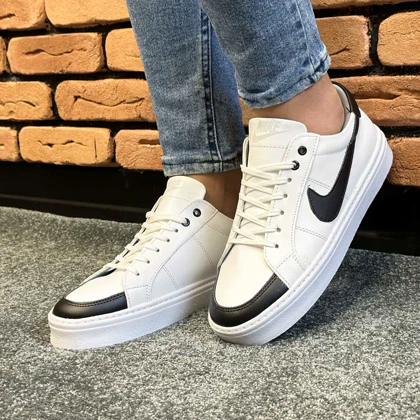 کفش کتانی اسپرت مردانه رنگ سفید مدل نایک NIKE AIR FORCE