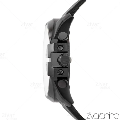 ساعت دیزل مردانه شاخدار مشکی بند چرم 102689