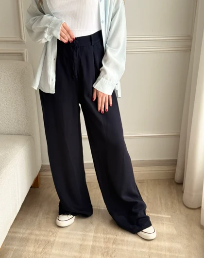 شلوار بگ سیلک نیلوا کدPA-9087