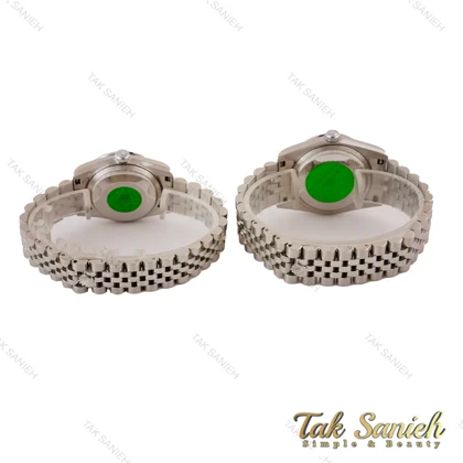 ساعت ست رولکس دیت جاست استیل صفحه سبز Rolex-5024-S