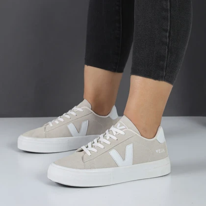 کفش اسپرت و راحتی زنانه و دخترانه رنگ خاکی کد M1101